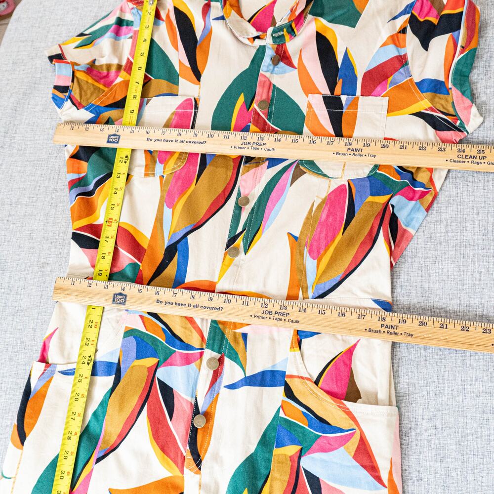 Mixed by Nasrin Classic Jumpsuit in abstract tropical print TXXXL - Picture 6 of 12